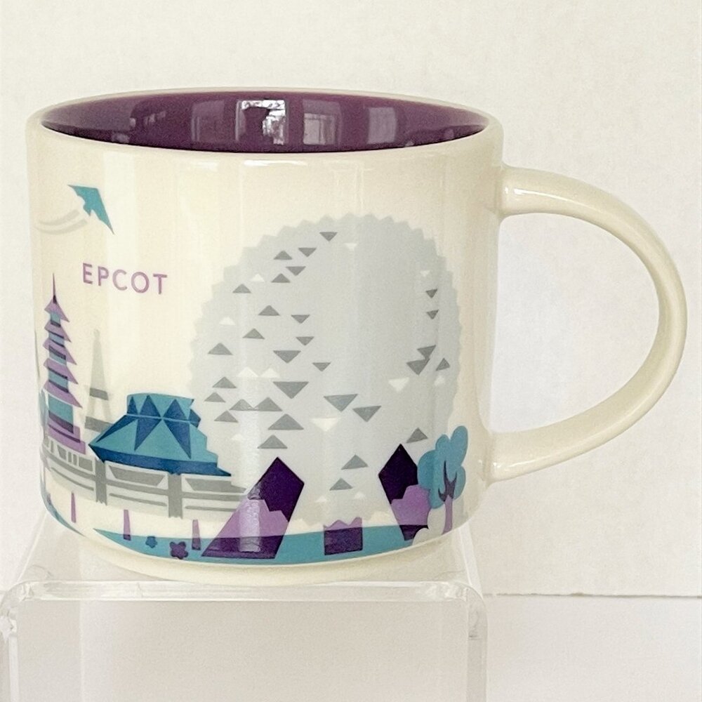 Starbucks Mug You Are Here YAH Disney Parks Epcot Silver Monorail